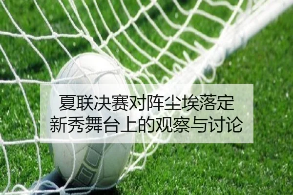 夏联决赛对阵尘埃落定 新秀舞台上的观察与讨论